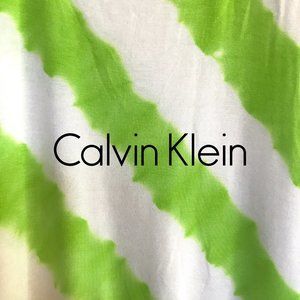 CALVIN KLEIN / WOMEN MIDI STRIPED DRESS